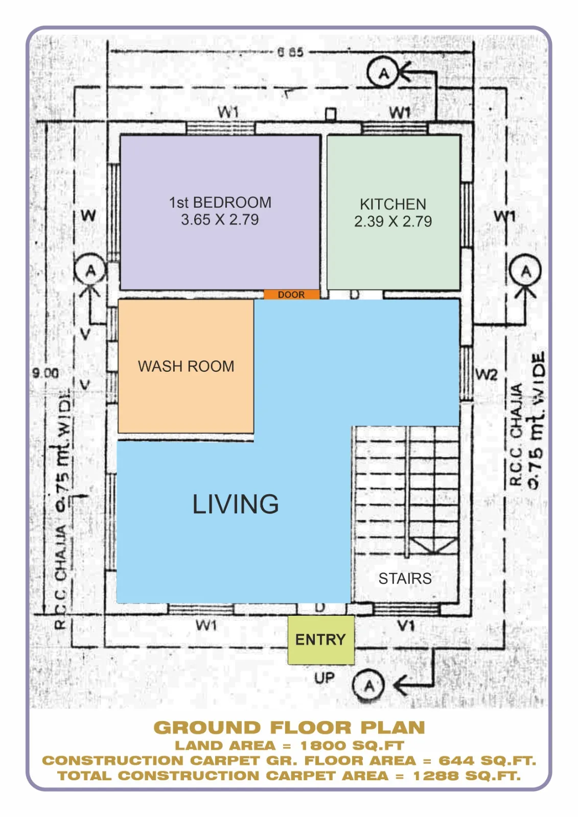 Royal Heritage bungalow ground floor plan, Vasind